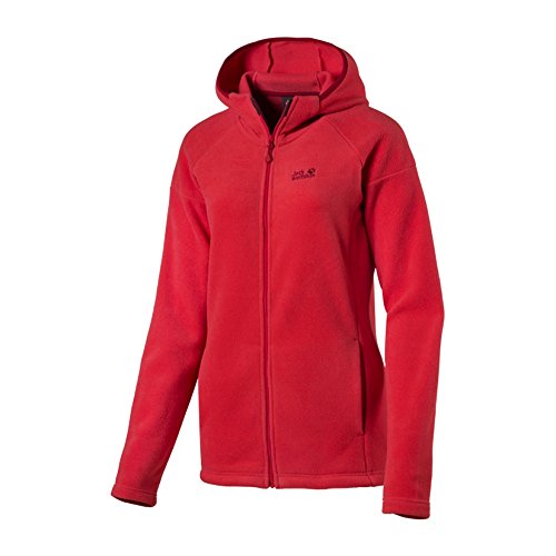 Jack Wolfskin STROKKUR Hoody Women, Hibiscus red,L von Jack Wolfskin