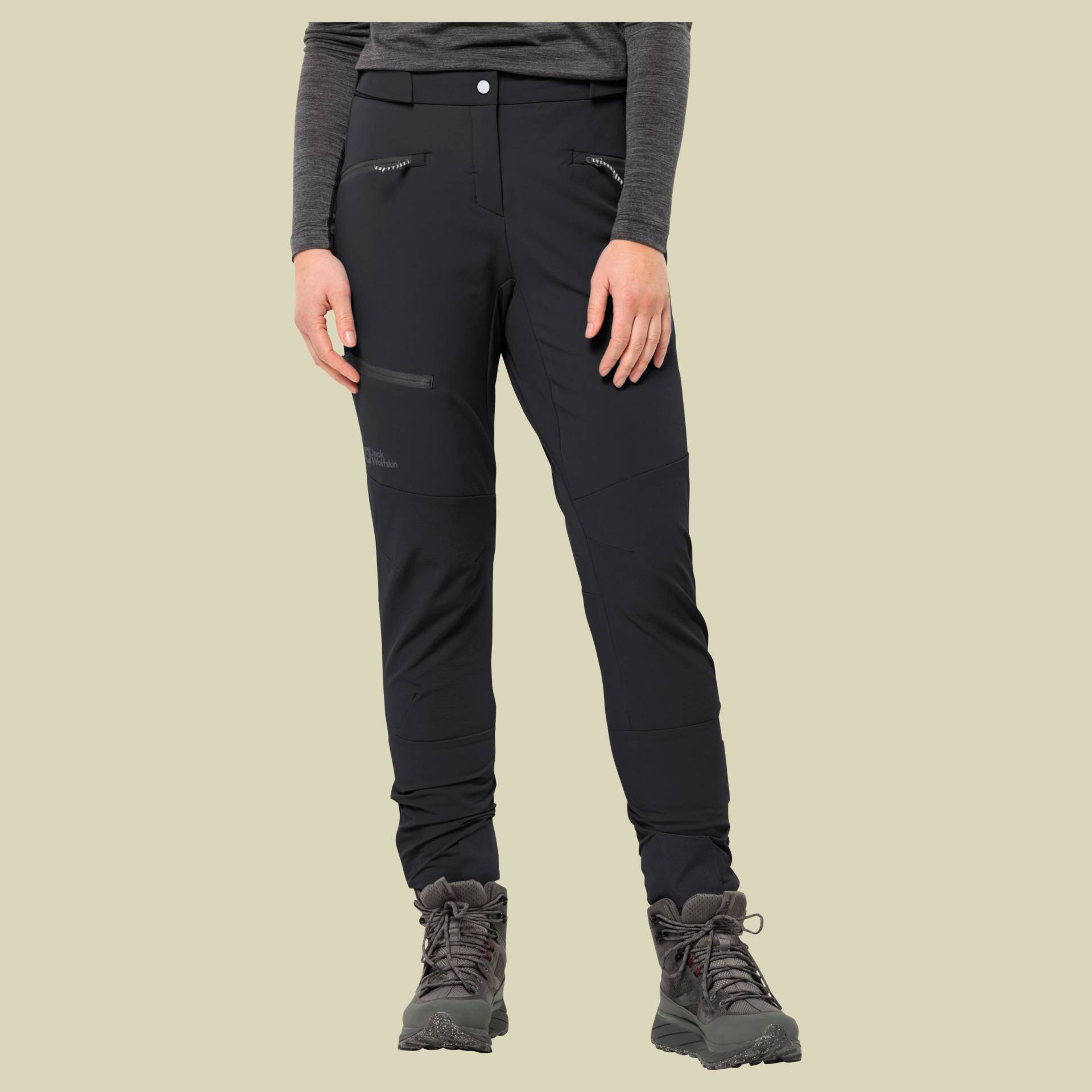 Salmaser Pants Women Größe 36 Farbe black von Jack Wolfskin