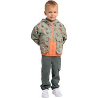 Jack Wolfskin Smileyworld AOP Jacket Kids Regenjacke Kinder 116 braun ICON mint leaf von Jack Wolfskin