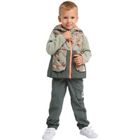 Jack Wolfskin Smileyworld AOP Vest Kids Outdoor-Weste Kinder 116 braun ICON mint leaf von Jack Wolfskin