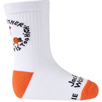 Jack Wolfskin Smileyworld Sock CL C Kids Funktionssocken Kinder 34-36 miscellaneous,white,green White/Mint Leaf von Jack Wolfskin