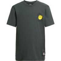 Jack Wolfskin Smileyworld T-Shirt Youth T-Shirt Aus Bio-Baumwolle Teenager 164 grau slate green von Jack Wolfskin