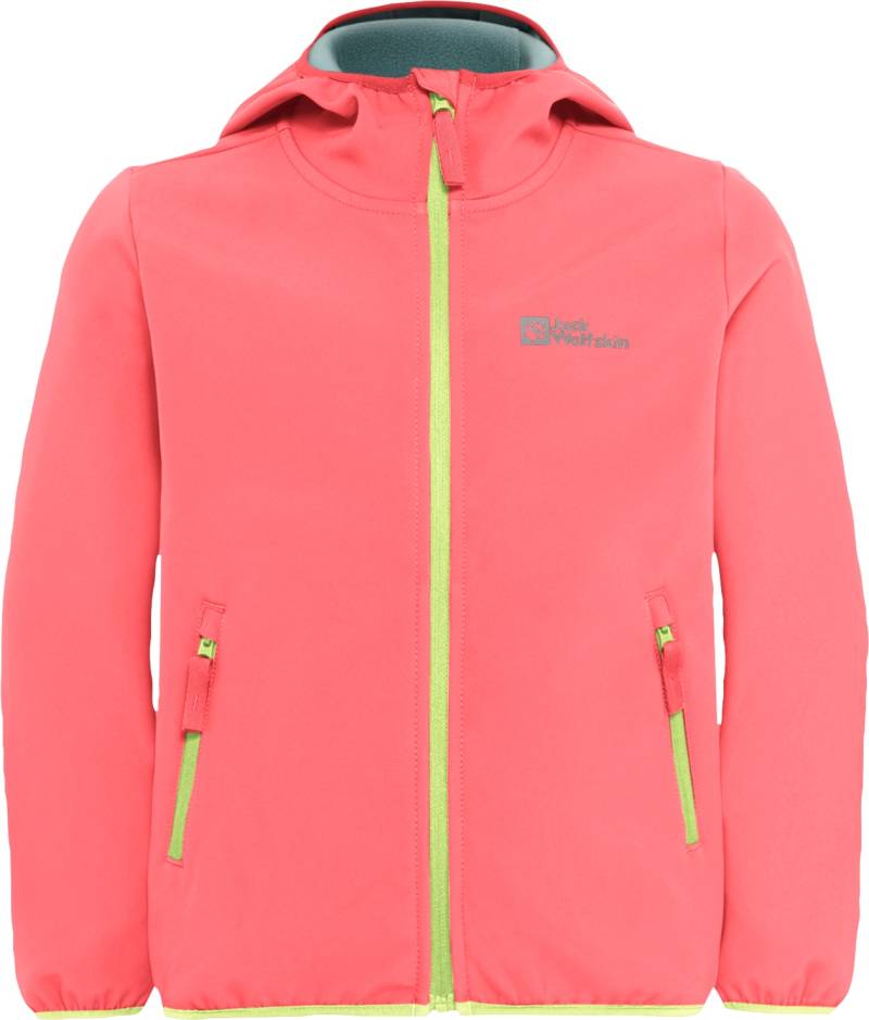 Jack Wolfskin Softshelljacke "FOURWINDS JACKET KIDS" mit Kapuze Winddicht, wasserabweisend, atmungsaktiv, Übergangsjacke für Kinder von Jack Wolfskin