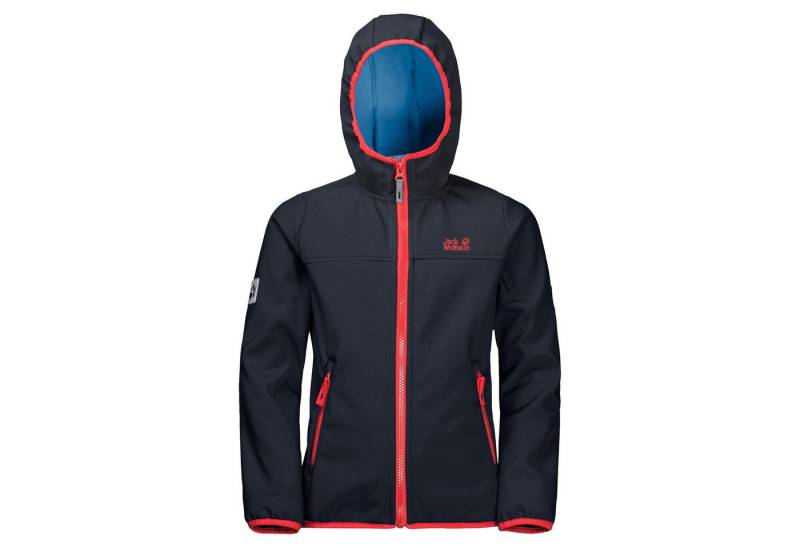 Jack Wolfskin Softshelljacke Fourwinds (wind-& wasserabweisend) dunkelblau Kinder von Jack Wolfskin