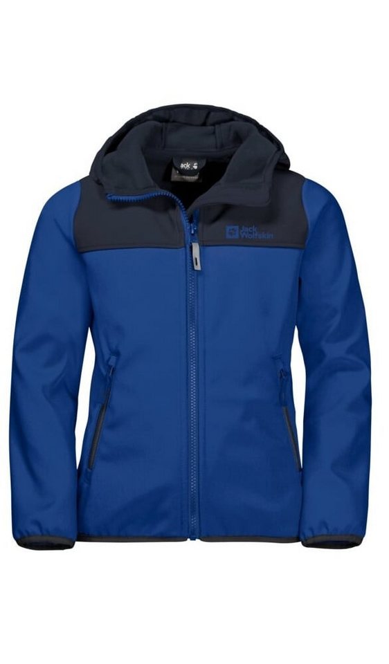 Jack Wolfskin Softshelljacke Fourwinds (wind-& wasserabweisend) dunkelblau Kinder von Jack Wolfskin
