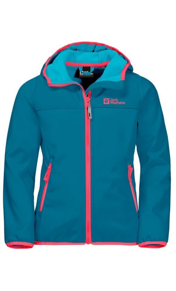 Jack Wolfskin Softshelljacke Fourwinds (wind-& wasserabweisend) everestblau Kinder/Jugendliche von Jack Wolfskin