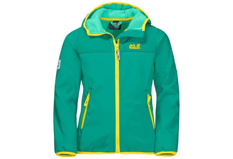 Jack Wolfskin Softshelljacke Fourwinds (wind-& wasserabweisend) mintgrün Kinder von Jack Wolfskin