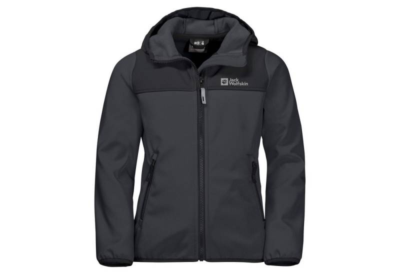 Jack Wolfskin Softshelljacke Fourwinds (wind-& wasserabweisend) phantomgrau Kinder/Jugendliche von Jack Wolfskin