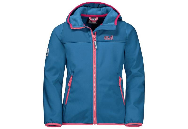Jack Wolfskin Softshelljacke Fourwinds (wind-& wasserabweisend) waveblau Kinder von Jack Wolfskin