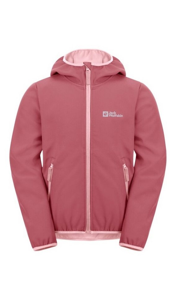 Jack Wolfskin Softshelljacke Fourwinds 2024 (robust, atmungsaktiv) pink Mädchen von Jack Wolfskin
