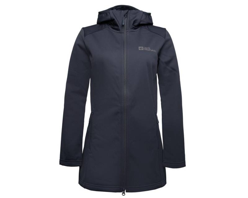 Jack Wolfskin Softshellmantel Windhain Coat Damen Übergangsjacke, Windbreaker, Outdoor, Funktionsjacke, Wanderjacke von Jack Wolfskin