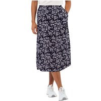 Jack Wolfskin Sommerwiese Skirt Midirock Damen XXL weiß LEAVES night blue von Jack Wolfskin