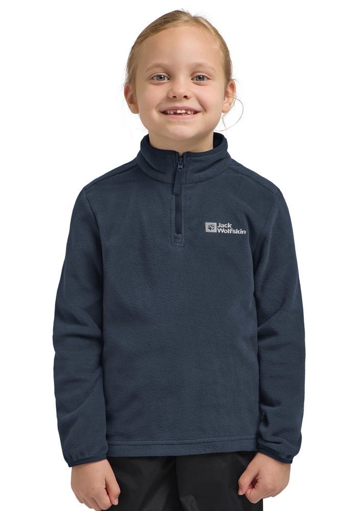Jack Wolfskin Stehkragenpullover "TAUNUS HALFZIP K" einfache Temperaturregulierung, wärmend, für Kinder von Jack Wolfskin