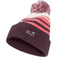 Jack Wolfskin Stripy Pompom Beanie Kids Winterbeanie Kinder M purple amaranth von Jack Wolfskin
