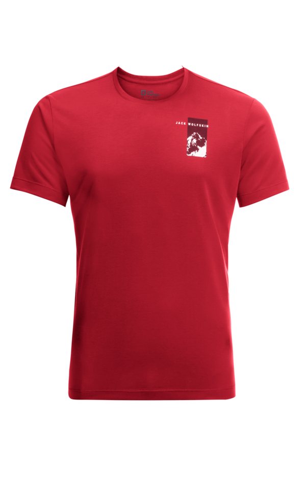 Jack Wolfskin T-Shirt VONNAN S/S GRAPHIC T M RED GLOW von Jack Wolfskin