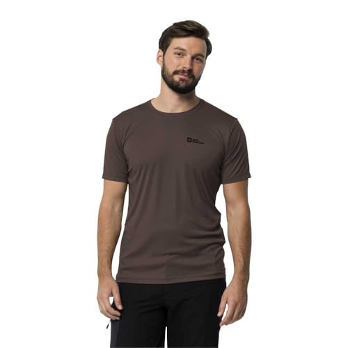 Jack Wolfskin Herren Tech T M T-Shirt, Red Earth, XXL von Jack Wolfskin