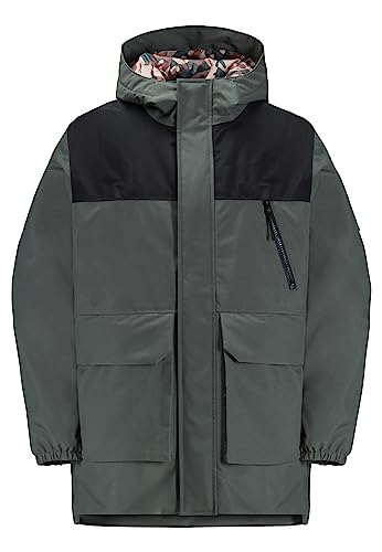 Jack Wolfskin TEEN 2L INS PARKA Y slate green 164 von Jack Wolfskin