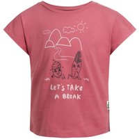 Jack Wolfskin Take A Break T-Shirt Girls T-Shirt aus Biobaumwolle Kinder 116 pink soft pink von Jack Wolfskin