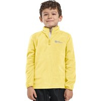 Jack Wolfskin Taunus Halfzip Kids Fleecepullover Kinder 128 yellow lemon ice von Jack Wolfskin