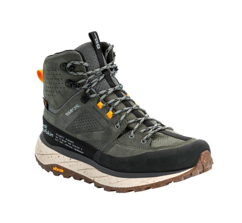 Jack Wolfskin Terraquest Mid Texapore (PFC-Frei, wasserdicht) dunkelgrün Herren Wanderschuh von Jack Wolfskin