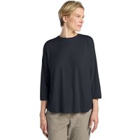 Jack Wolfskin Travel 3 4 T-Shirt Women 3/4-Arm Shirt mit Sonnenschutz Damen XXL grey,black,blue dark navy heather von Jack Wolfskin