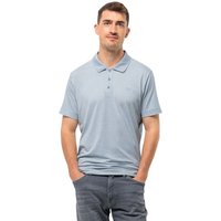 Jack Wolfskin Travel Polo Men Poloshirt Herren L soft blue soft blue von Jack Wolfskin