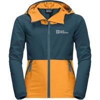 Jack Wolfskin Turbulence Boys Softshelljacke Jungen 116 braun orange pop von Jack Wolfskin