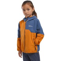 Jack Wolfskin Turbulence Hooded Jacket Kids Softshelljacke Kinder 140 orange soft amber von Jack Wolfskin