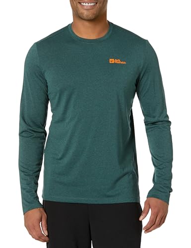 Jack Wolfskin Unisex-Erwachsene Sky Thermal L/S M T-Shirt, Black Olive, XX-Large von Jack Wolfskin