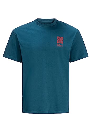 Jack Wolfskin Unisex Eschenheimer T-Shirt, Blue Daze, M von Jack Wolfskin