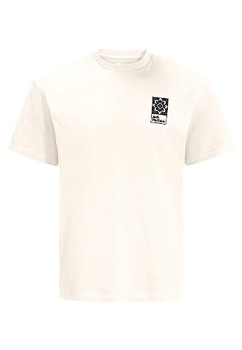 Jack Wolfskin Unisex Eschenheimer T-Shirt, Egret, S von Jack Wolfskin