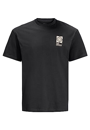 Jack Wolfskin Unisex Eschenheimer T-Shirt, Granite Black, L von Jack Wolfskin