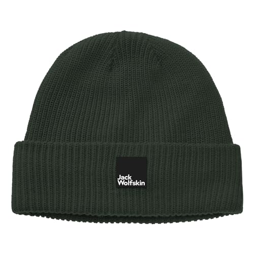 Jack Wolfskin Unisex Herren Damen Mütze Strickmütze Pergamon Beanie, Farbe:Grün, Artikel:-4136 Slate Green von Jack Wolfskin