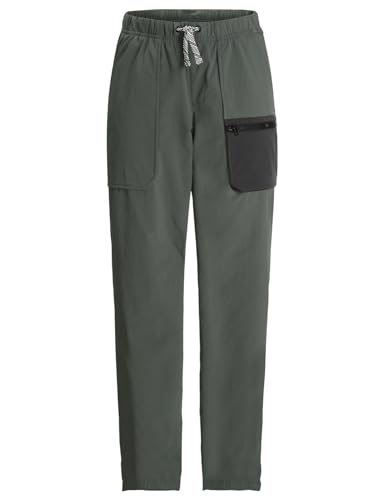 Jack Wolfskin Unisex Kinder 1609861-Hose Wanderhose, Slate Green, 128 von Jack Wolfskin