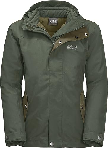 Jack Wolfskin Unisex Kinder ICY Winter Doppeljacke, Thyme Green, 176 von Jack Wolfskin