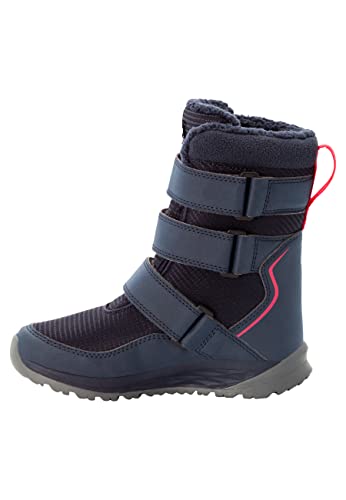 Jack Wolfskin Unisex Kinder Polar Boot Texapore High Vc K, Dark Blue / Pink, 27 EU von Jack Wolfskin