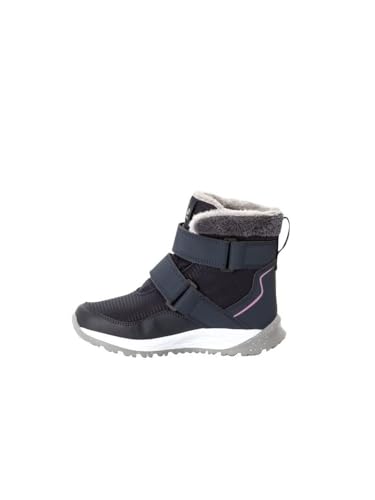 Jack Wolfskin Unisex Kinder Polar Wolf Texapore Mid Vc K, Dark Blue / Rose, 27 EU von Jack Wolfskin