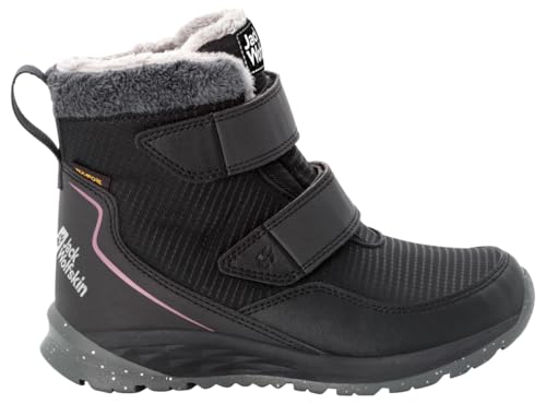 Jack Wolfskin Unisex Kinder Polar Wolf Texapore Mid Vc K, Phantom / Pink, 35 EU von Jack Wolfskin