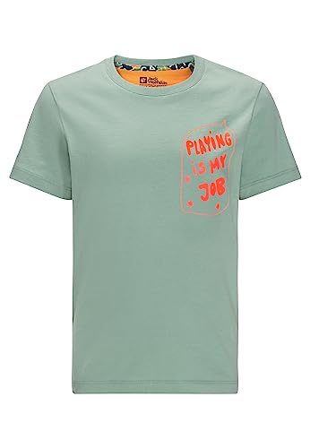 Jack Wolfskin Unisex Kinder Villi T-Shirt, Granite Green, NOMAP von Jack Wolfskin