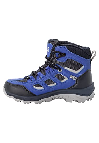 Jack Wolfskin Unisex Kinder Vojo Texapore Mid K, Dark Blue / Grey, 35 EU von Jack Wolfskin