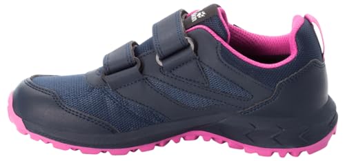 Jack Wolfskin Unisex Kinder Woodland Texapore Low Vc K, Blue / Pink, 31 EU von Jack Wolfskin