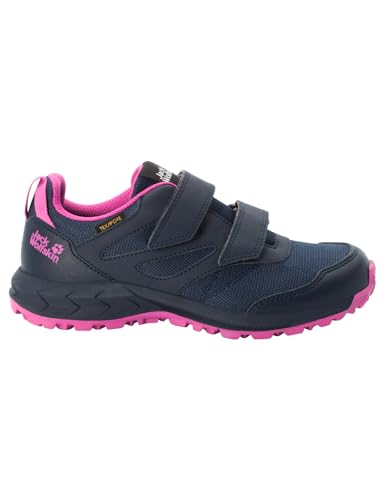 Jack Wolfskin Unisex Kinder Woodland Texapore Low Vc K, Blue / Pink, 39 EU von Jack Wolfskin