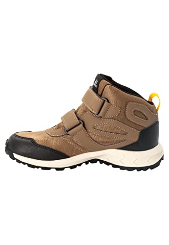 Jack Wolfskin Unisex Kinder Woodland Texapore Mid Vc K, Brown / Phantom, 32 EU von Jack Wolfskin