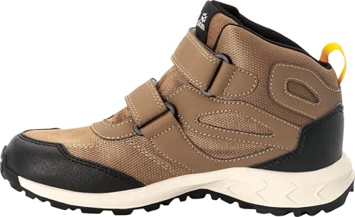 Jack Wolfskin Unisex Kinder Woodland Texapore Mid Vc K, Brown / Phantom, 32 EU von Jack Wolfskin