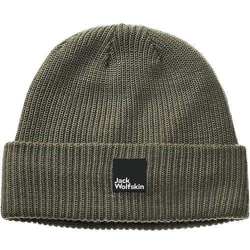 Jack Wolfskin Unisex Pergamon Beanie-Mütze, Dusty Olive, 56 Jack Wolfskin Unisex Pergamon Beanie-Mütze, Dusty Olive, 56 von Jack Wolfskin
