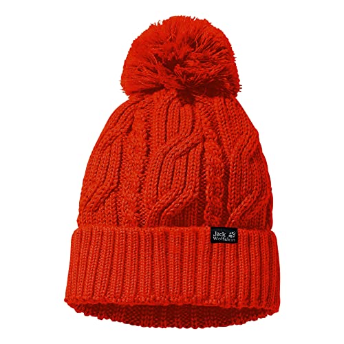 Jack Wolfskin Unisex Stormlock Beanie-Mütze, Flashing Red, One Size von Jack Wolfskin