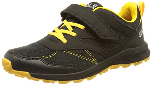 Jack Wolfskin Unisex Woodland Low Vc K Walking-Schuh, Black/Burly Yellow Xt, 37 EU von Jack Wolfskin