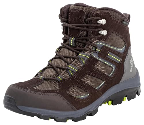 Jack Wolfskin Vojo 3 Texapore Mid (5592 Dark Brown / Lime) EU 42,5 von Jack Wolfskin