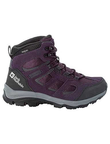 Jack Wolfskin Vojo 3 Texapore Mid Damen, wasserdichte Damen Wanderschuhe, Purple Grey, 38 EU von Jack Wolfskin