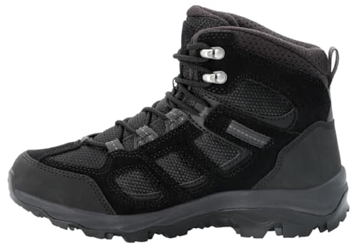 Jack Wolfskin Vojo 3 Texapore Mid Damen wasserdichte Wanderschuhe, Schwarz (6000), 37.5 EU von Jack Wolfskin